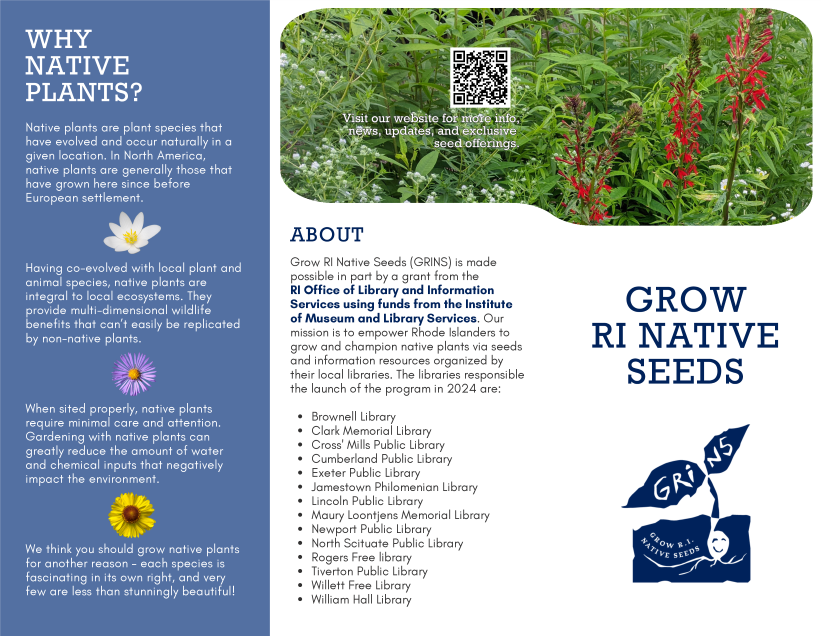 Grow RI Native Seeds Brochure 2024